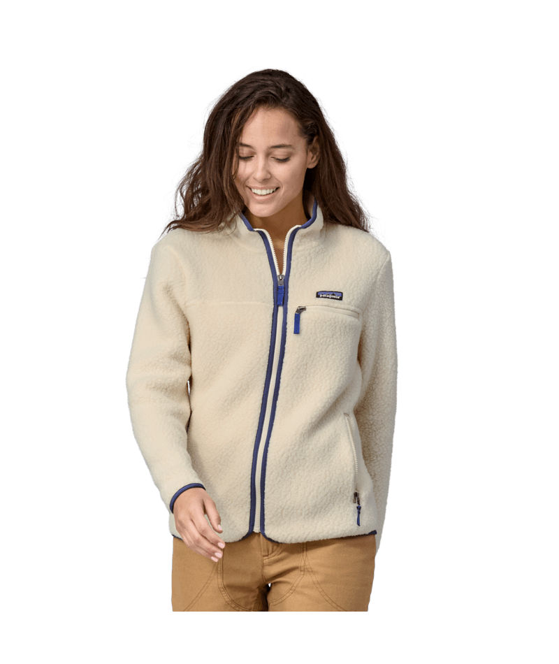 Women's Retro Pile Fleece Jacket NATURAL / XS