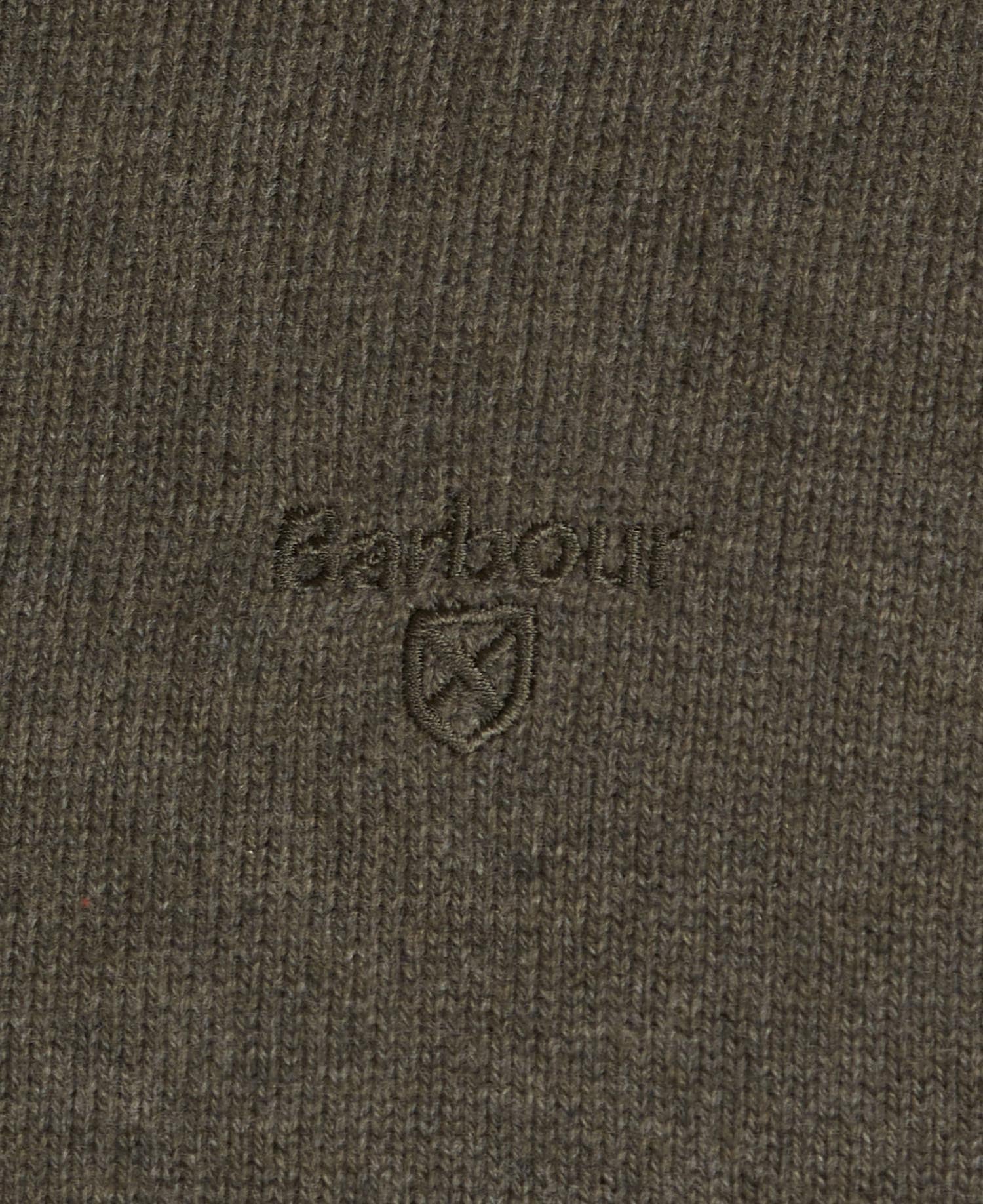 Cotton Half zip Men OLIVE MARL / M