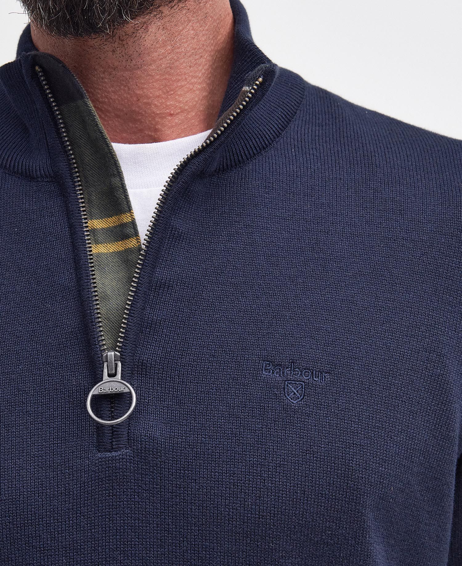 Cotton Half zip Men NAVY / XXL