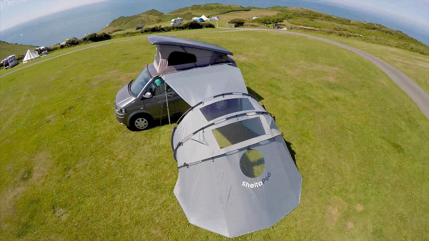 Multitält för Campervans, camping och bil DARK GREY / ONE SIZE