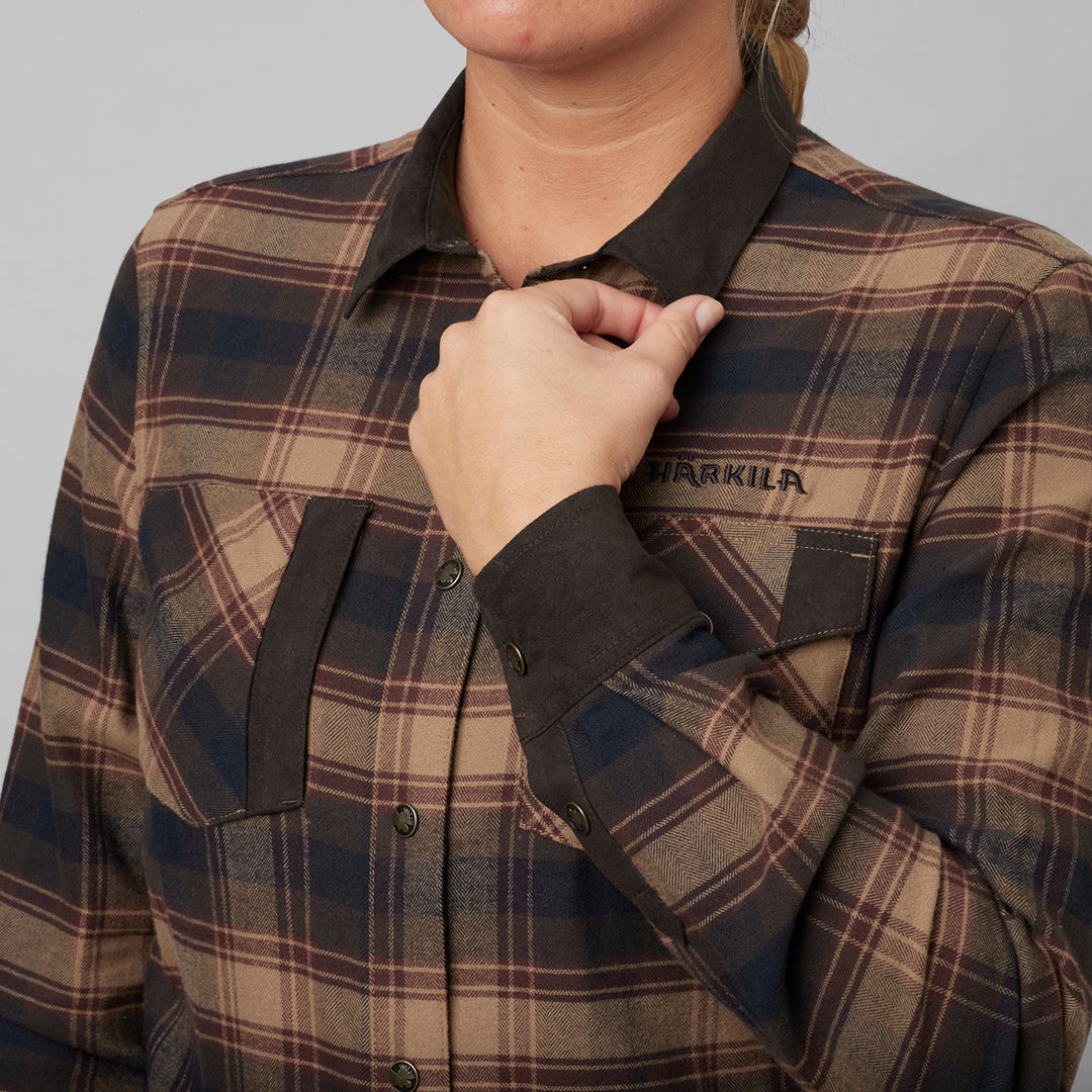 Aivak L/S Skjorta - Dam BURGUNDY / M