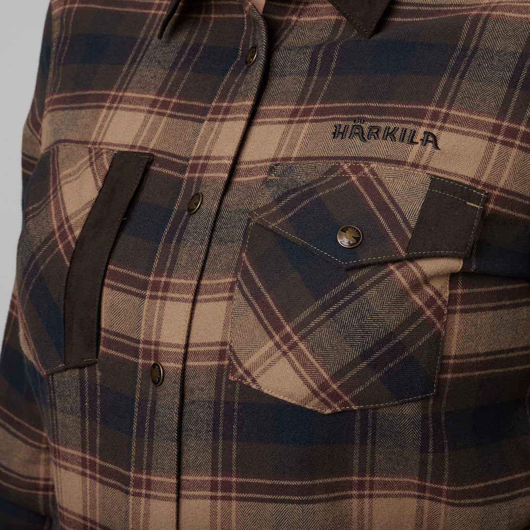 Aivak L/S Skjorta - Dam BURGUNDY / L