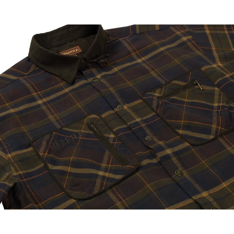Skjorta Pajala MELLOW BROWN CHECK / L