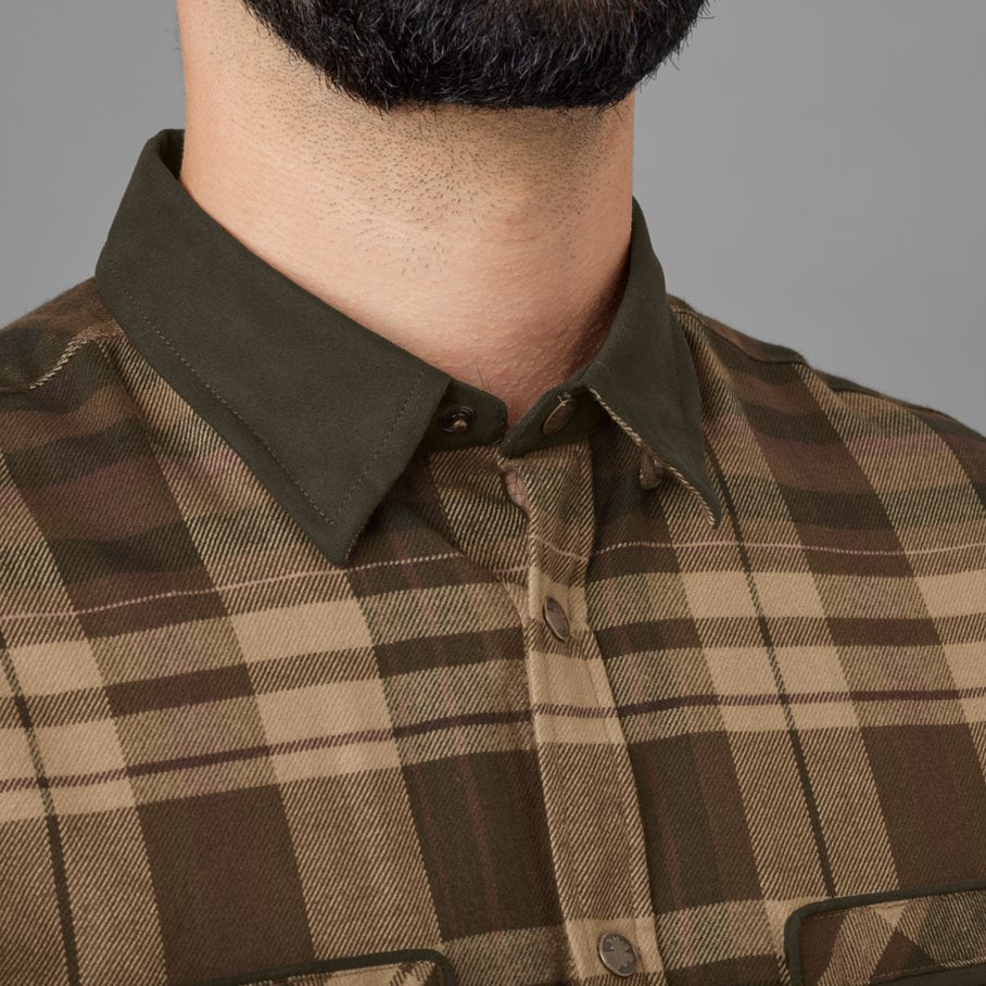 Skjorta Pajala BEIGE W/BROWN / 3XL