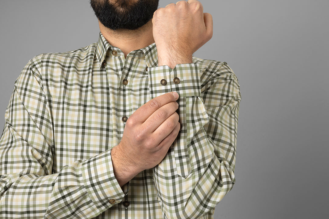 Milford L/S Skjorta BEECH GREEN CHECK / M