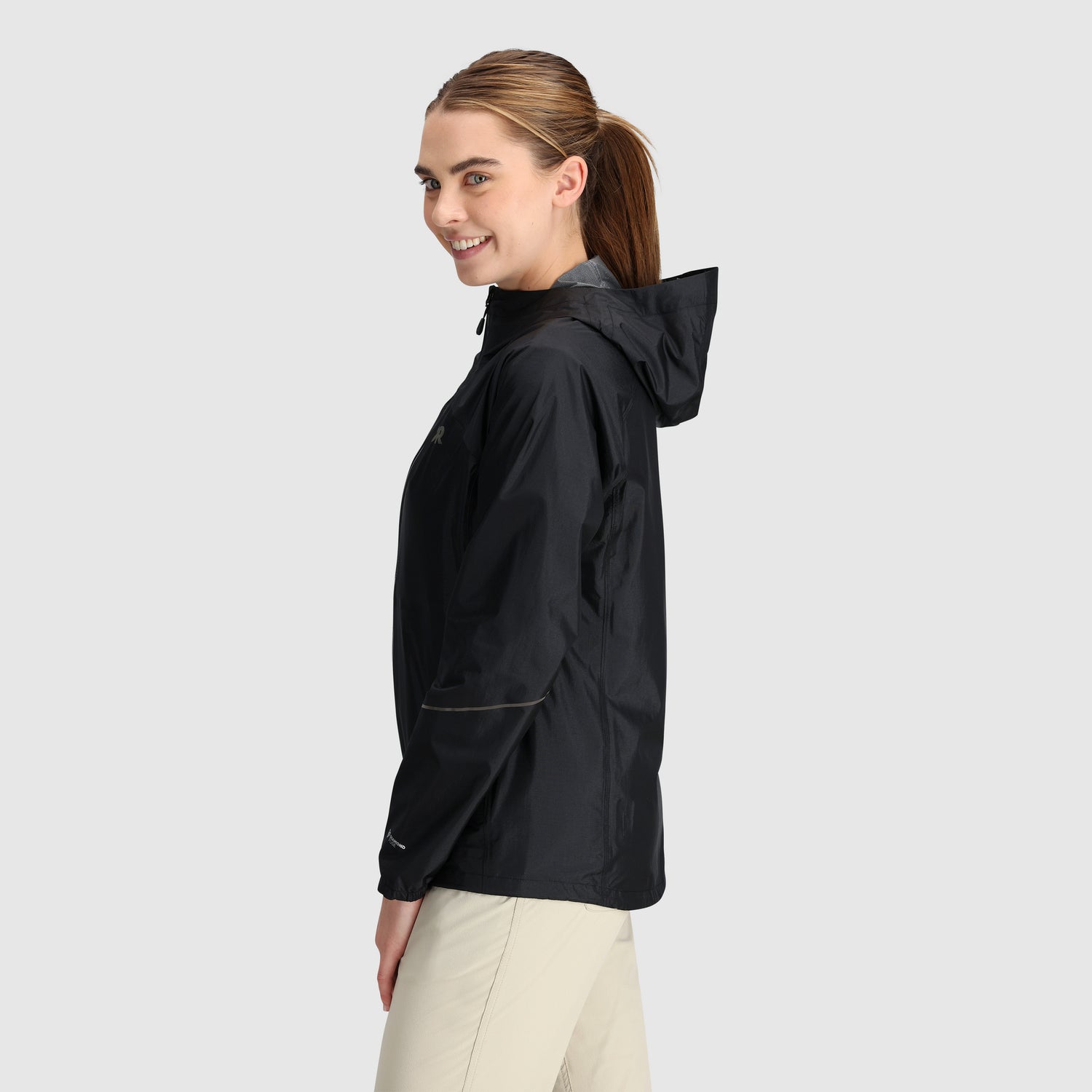 Womens Helium Rain Jacket BLACK / S