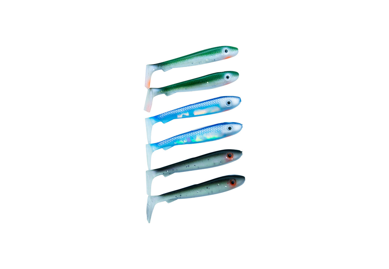 McRubber Bass 6-pack MIX BAITFISH / 8CM / 4,8G