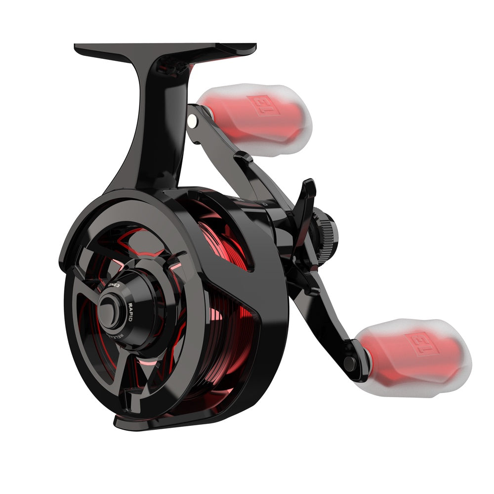 Descent Ice Reel 2.7 LH Gen 2 Aluminium Spool BLACK/RED / 2,7 VÄNSTER VEV
