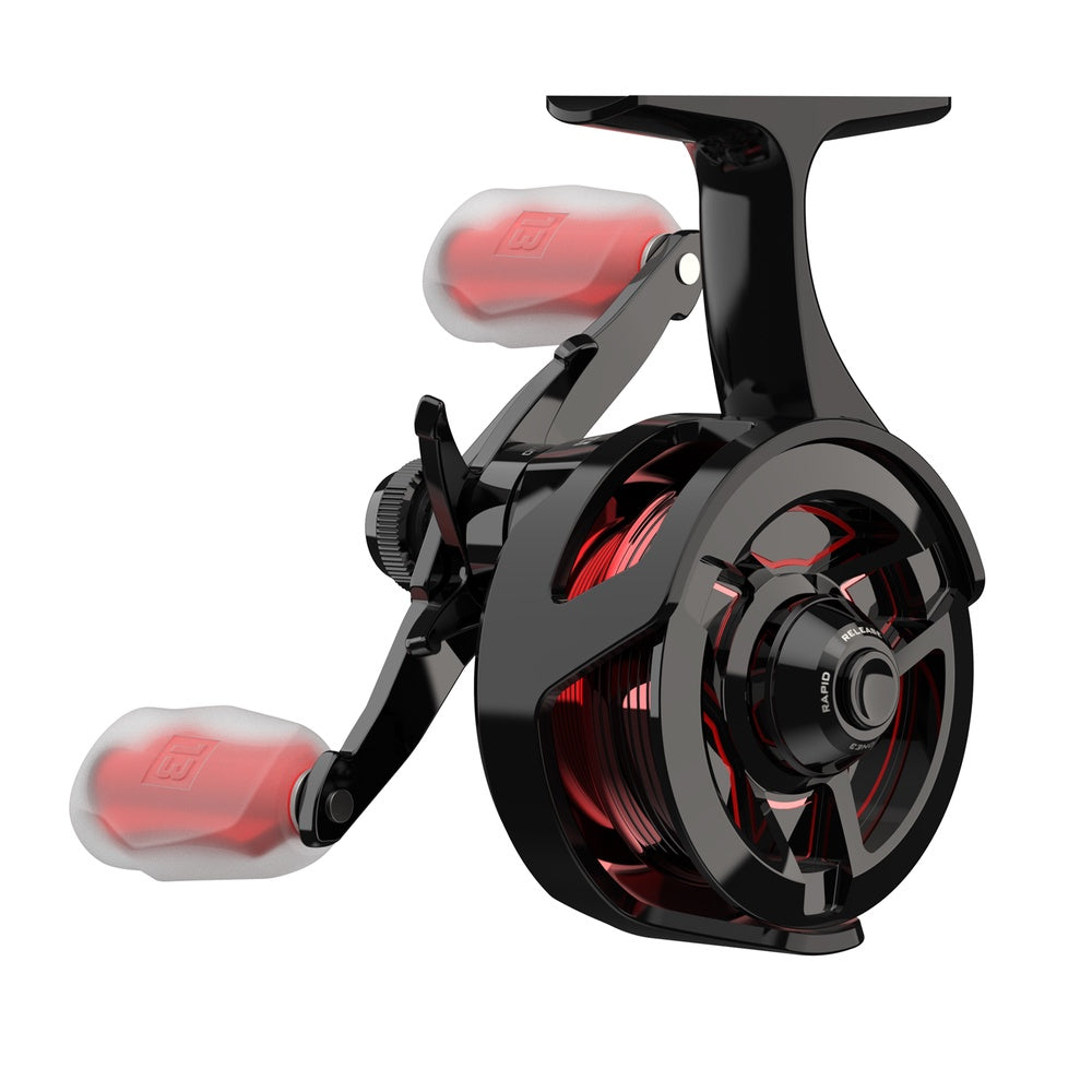 Descent Ice Reel 2.7 LH Gen 2 Aluminium Spool BLACK/RED / 2,7 HÖGER VEV