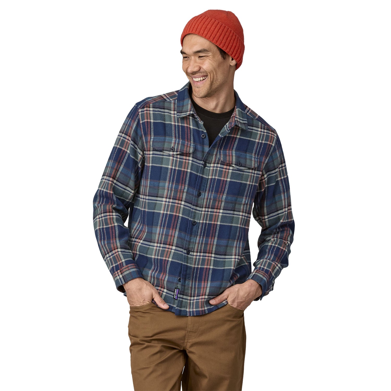 Men's Fjord Flannel Shirt ADVENTURER: NEW NAVY / XL
