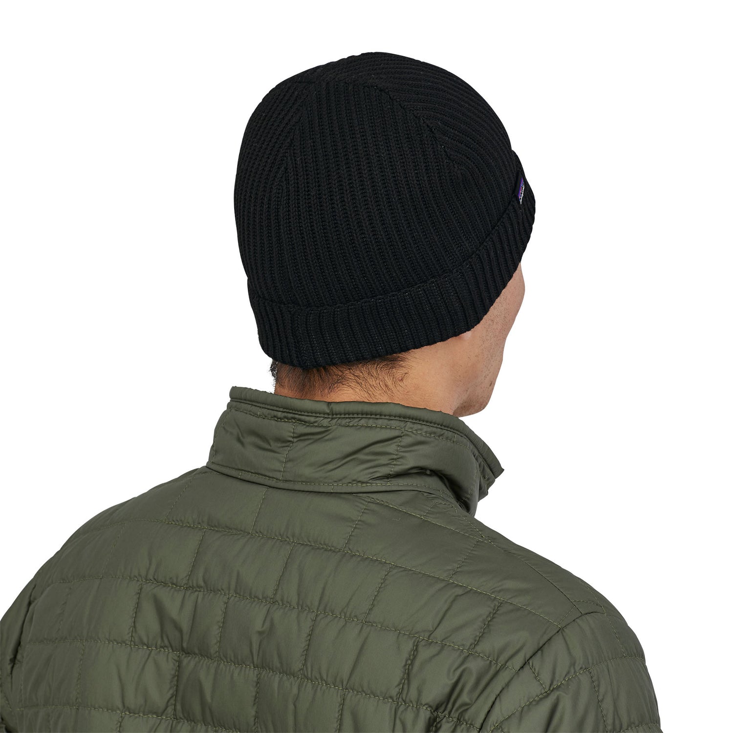 Fishermans Rolled Beanie BLACK / EN STL