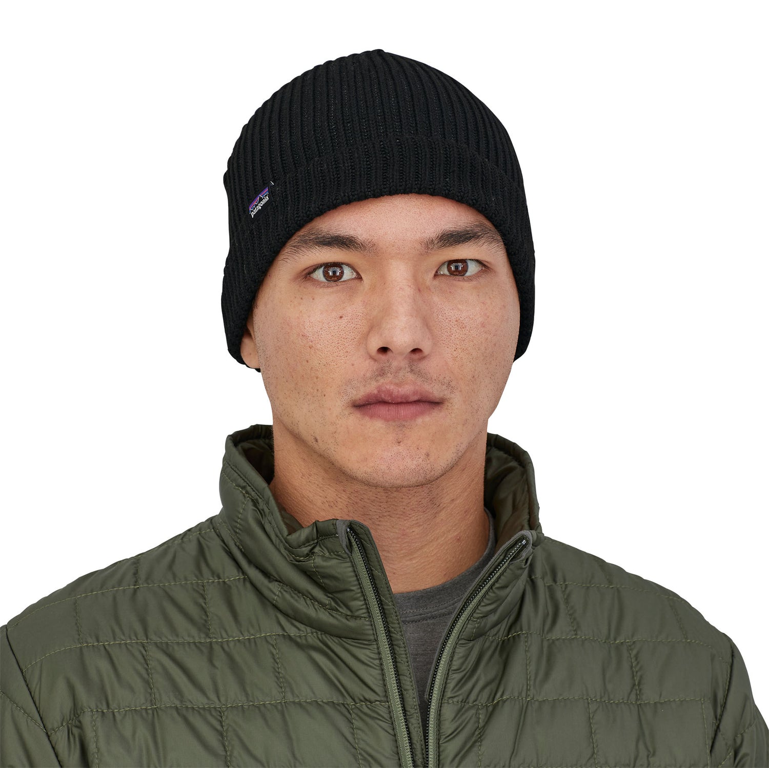 Fishermans Rolled Beanie BLACK / EN STL