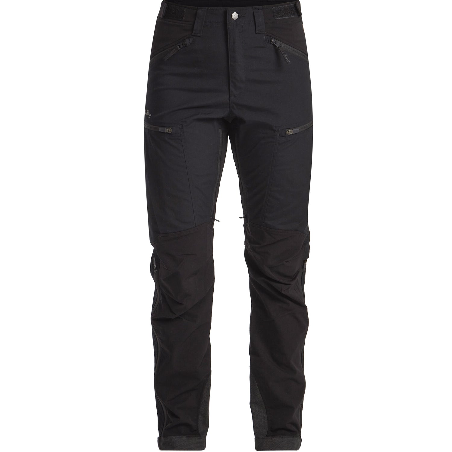 Makke Womens High Waist Curved Pant BLACK / 46