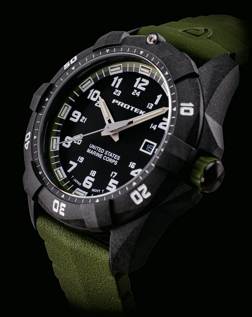 Carbon Composite Dive Series 1010 USMC SVART GRÖN MED GRÖNT ARMBAND / 1 ST / EN STL