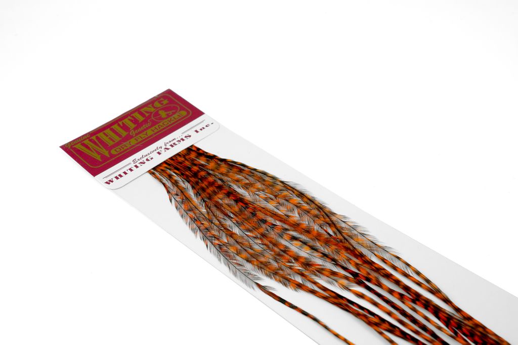 100 Pk GRIZZLY DYED BURNT ORANGE / #14
