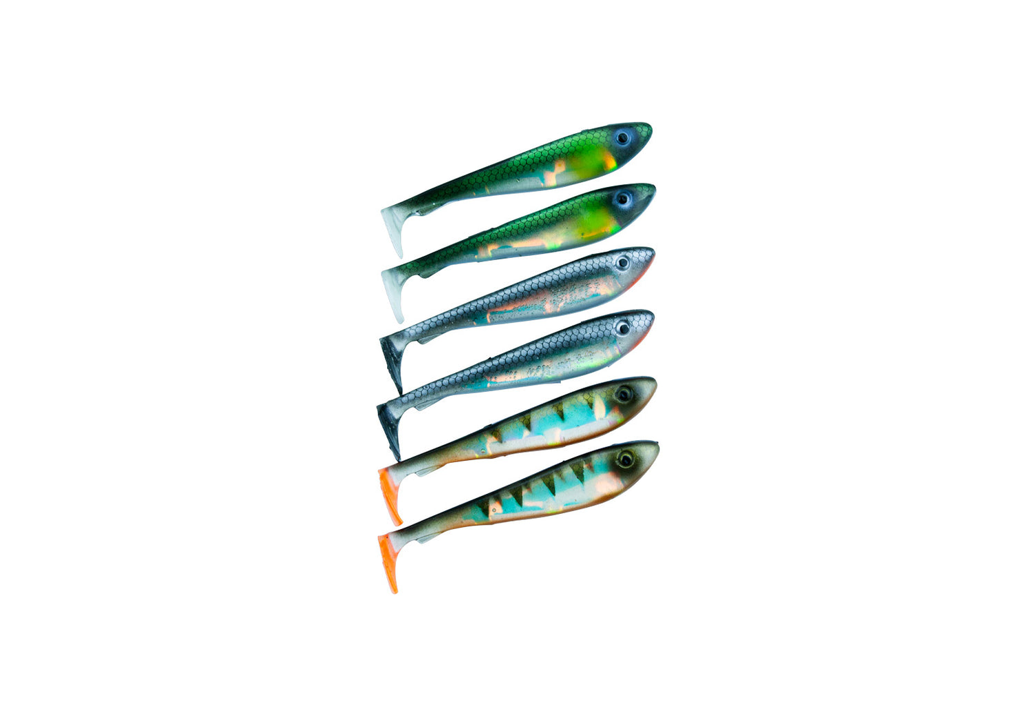 McRubber Shad 6-pack MIX FLASH / 9CM / 6,2G