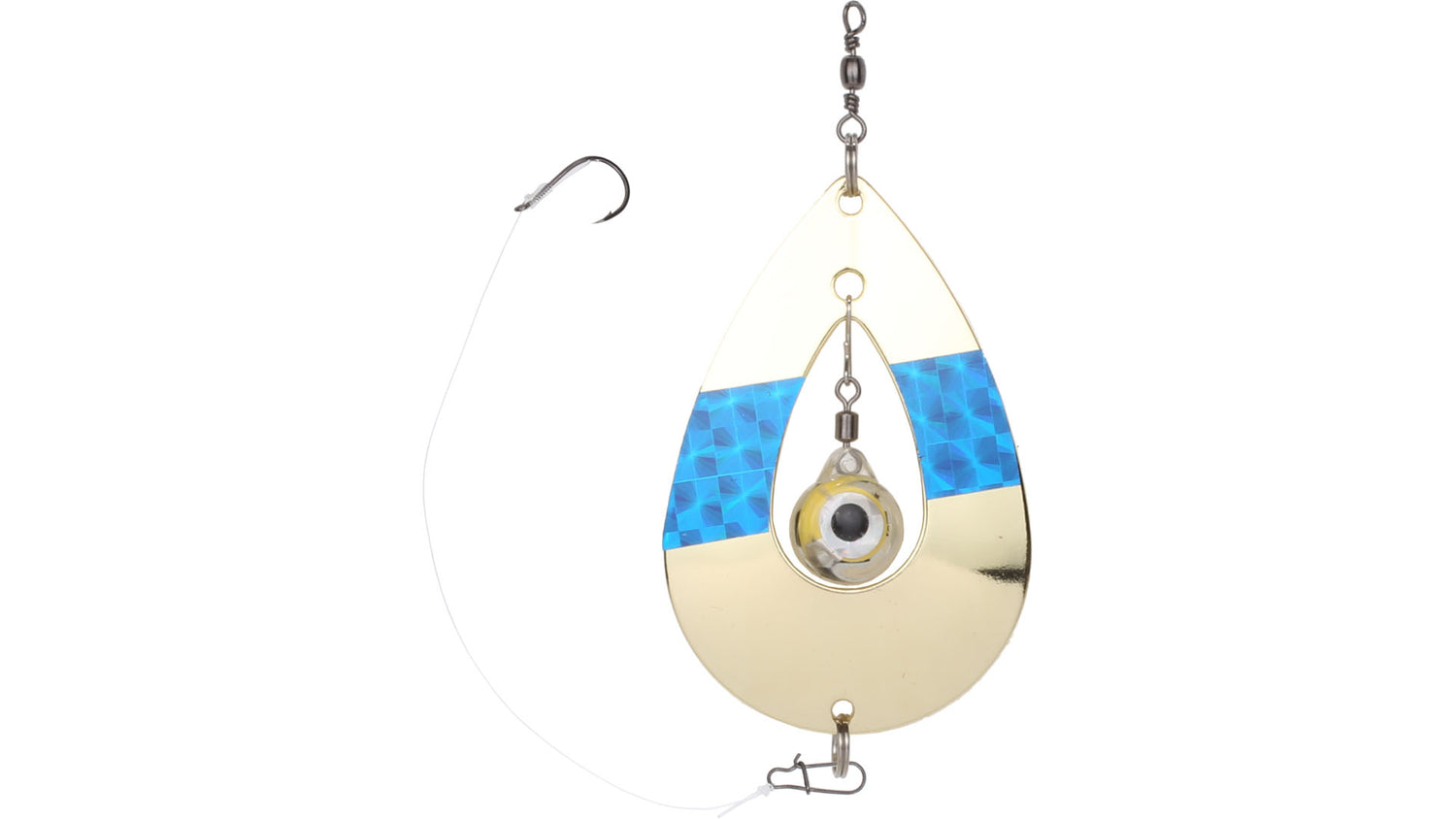 Kalakin Eye Rödingblänke GULD/BLÅ / 75 MM