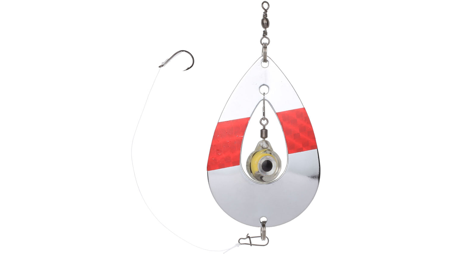 Kalakin Eye Rödingblänke SILVER/RÖD / 75 MM