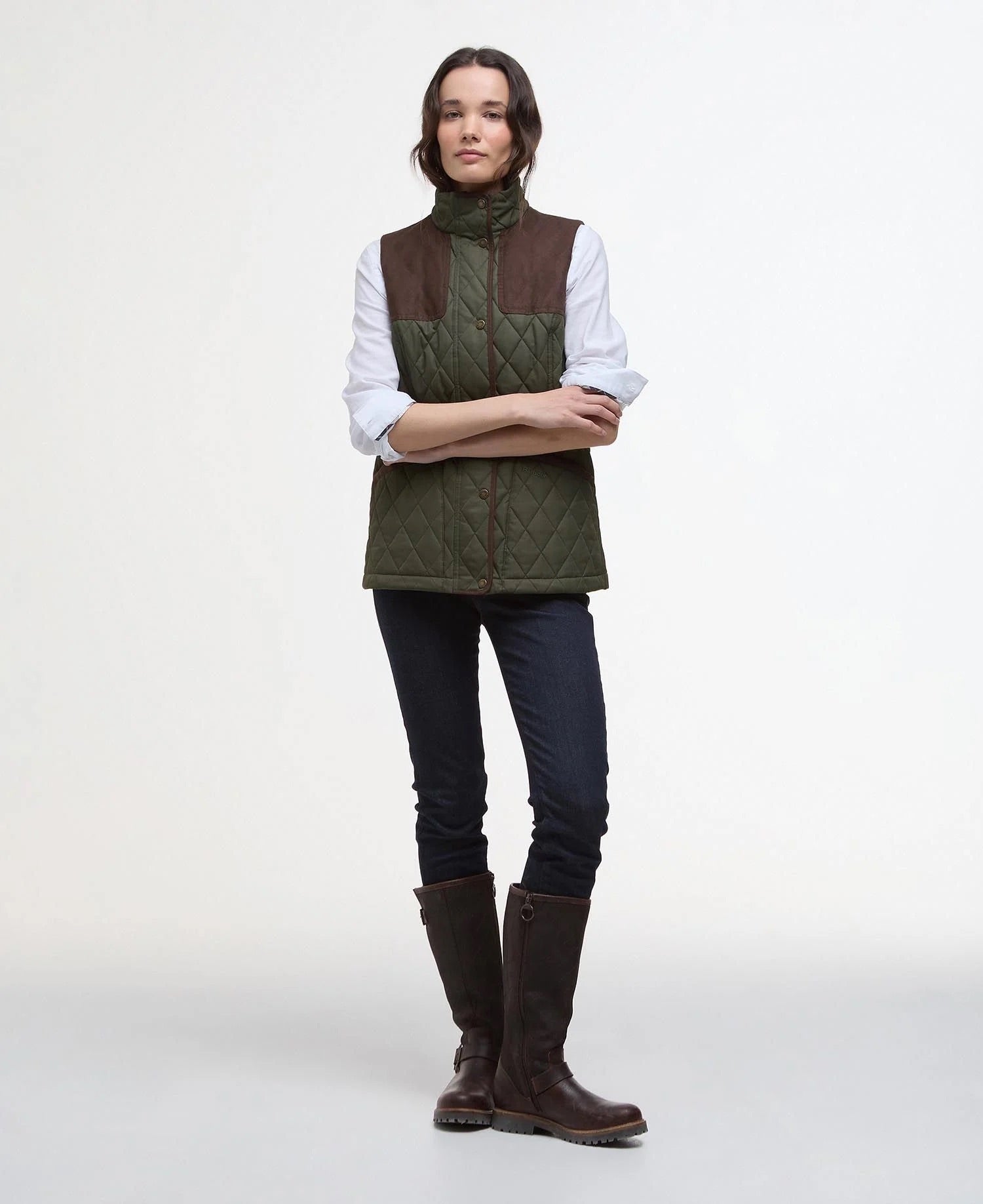 Keeper Gilet Vest Women OLIVE/ANCIENT TARTAN / 10