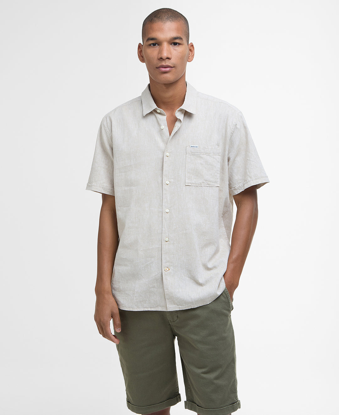 Nelson SS Summer Fit Shirt Men STONE / M