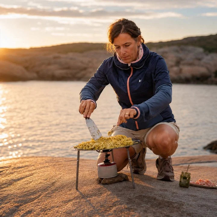 Stekhäll med ben och förvaringspåse