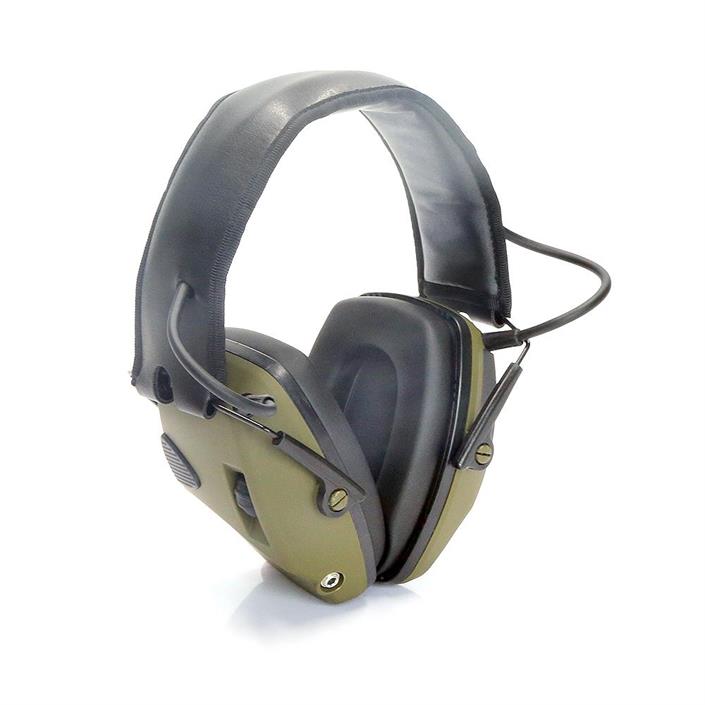 Aktiva Hörselskydd EM030 3,5 mm Ingång GRÖN / EN STL