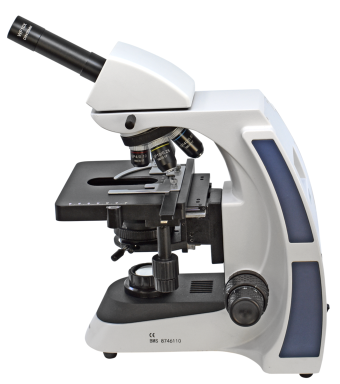 Mikroskop BMS D2-230SP, Mono, 40, 100, 400 och 1000X, halvplan optik EN STL