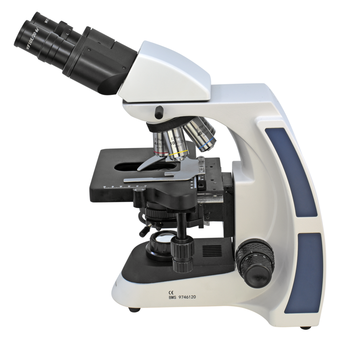 Mikroskop BMS D3-220EP, Bino, 40, 100, 400 och 1000X, E-plan optik EN STL