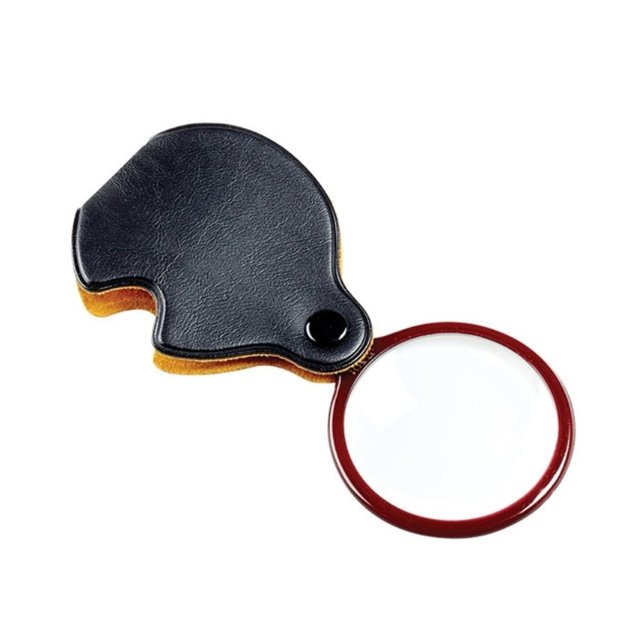 Förstoringsglas 3.5x med läderetui SVART / EN STL