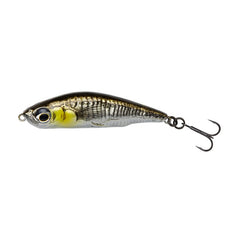 3D Sticklebait Pencil 7,5cm 17g Sinking Skeddrag BLACK SILVER / 7,5 CM & 17 G
