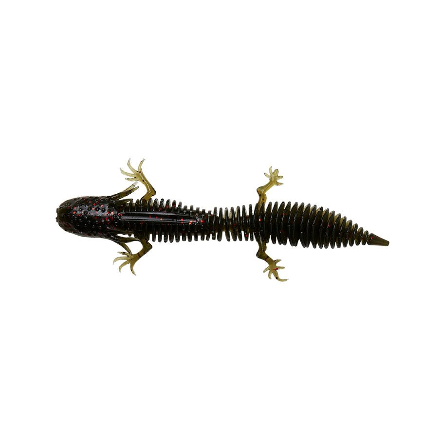Ned Salamander Floating 5 Stycken Gummibeten GREEN PUMPKIN / 7,5 CM & 3 G
