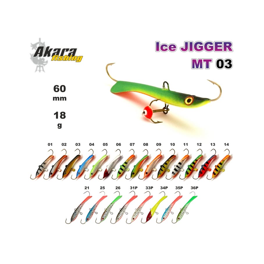Ice Jigger MT 03 66 mm, 24 g 1 / EN STL