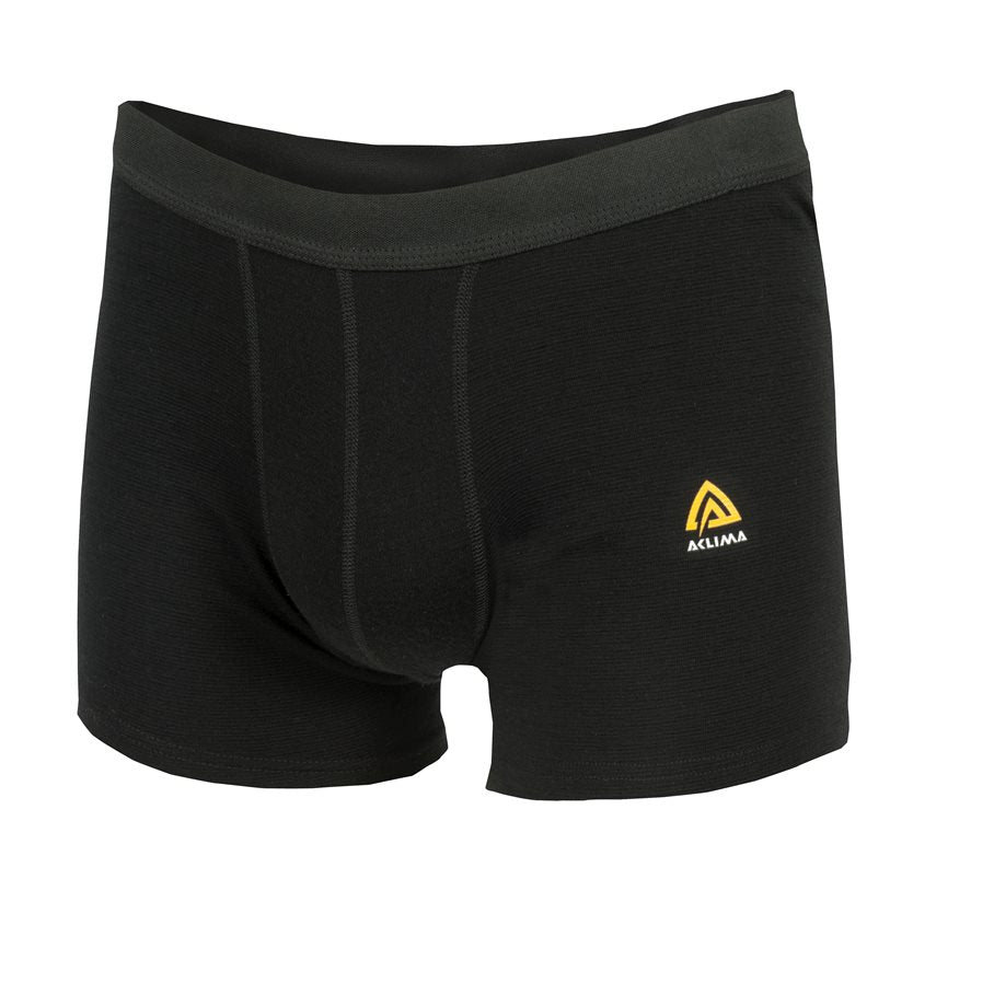 WarmWool Boxer Shorts Men JET BLACK / L