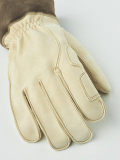 Chamois Ranch Glove - 5 finger NATURAL YELLOW / 10