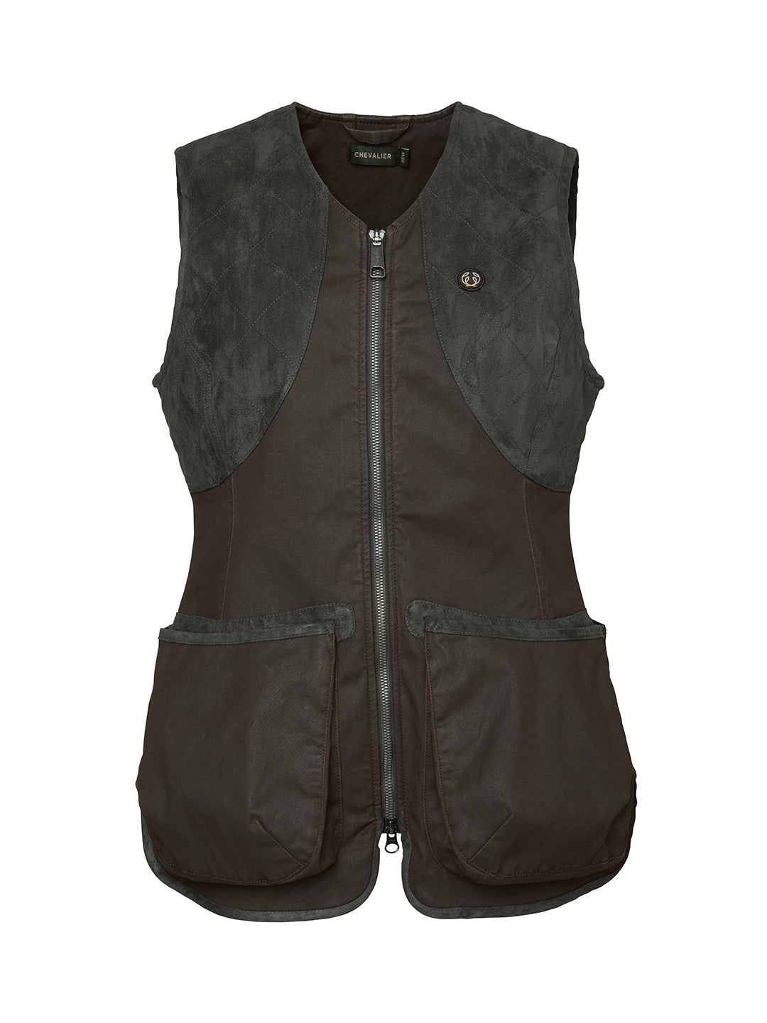 Vintage Dogsport Vest Women LEATHER BROWN / 36W