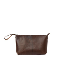 Leather Toilet Bag LEATHER BROWN / EN STL