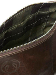 Leather Toilet Bag LEATHER BROWN / EN STL