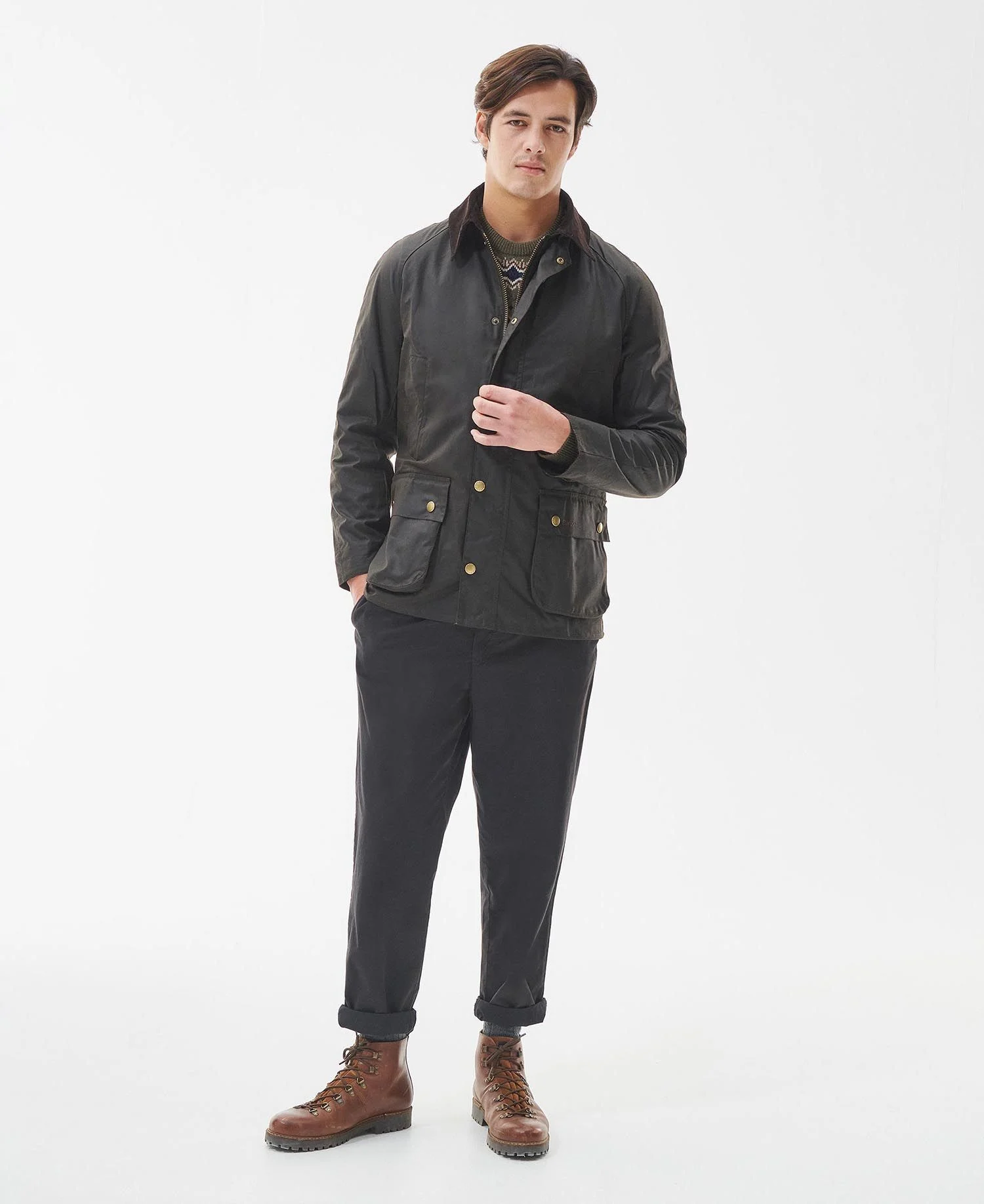 Ashby Wax Jacket OLIVE / M