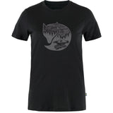 T-shirt Abisko Wool Fox Womens SS BLACK/IRON GREY / L