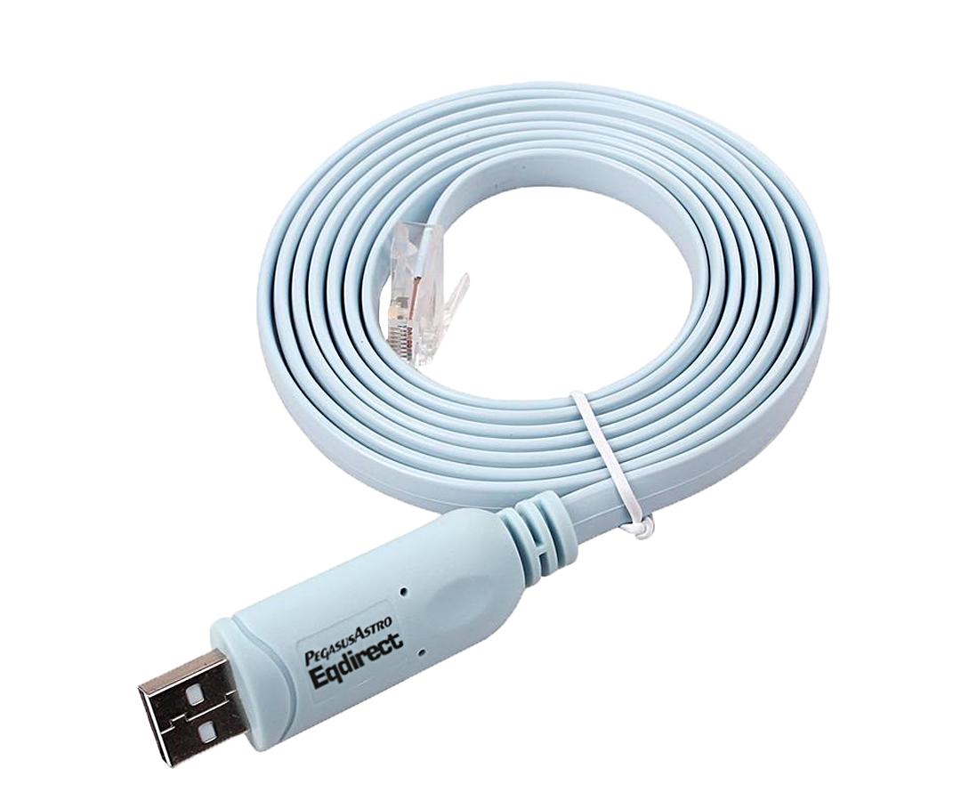 PegasusAstro EQDIR/EQMOD-kabel inkl. RJ45 till D89-adapter EN STL