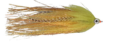 Big Pike Gäddfluga GREEN/YELLOW/COPPER/GOLD / EN STL