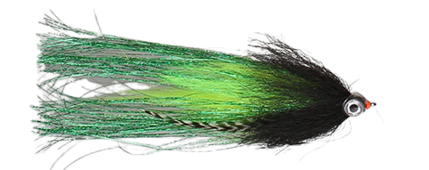 Big Pike Gäddfluga BLACK/CHARTREUSE/GREEN / EN STL