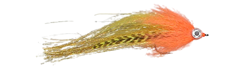 Big Pike Gäddfluga ORANGE/YELLOW/GOLD / EN STL
