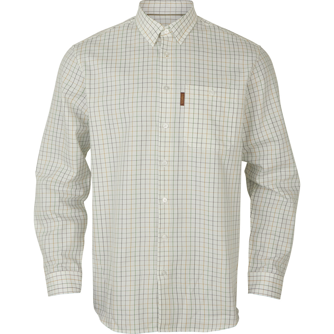 Allerston L/S skjorta EMERALD GREEN/WHITE / M