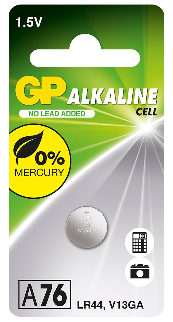 Alkaline A76 / LR44 1-P SILVER / EN STL