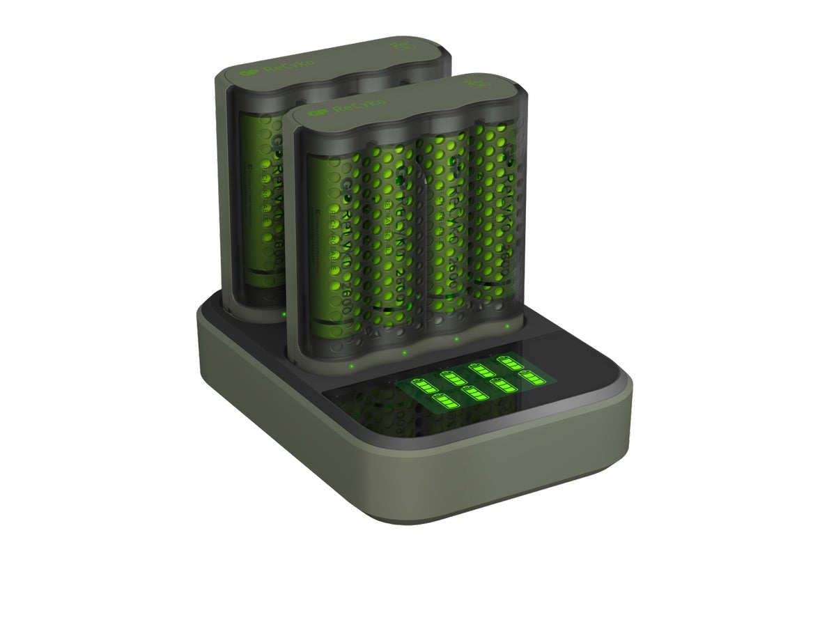 ReCyko 2st Speed-batteriladdare M4D85/270HCE-2WBB M451 GRÅ / EN STL