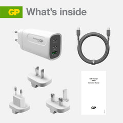 GaN Walladapter 2xUSB-C+1xUSB-A 65W VIT / EN STL