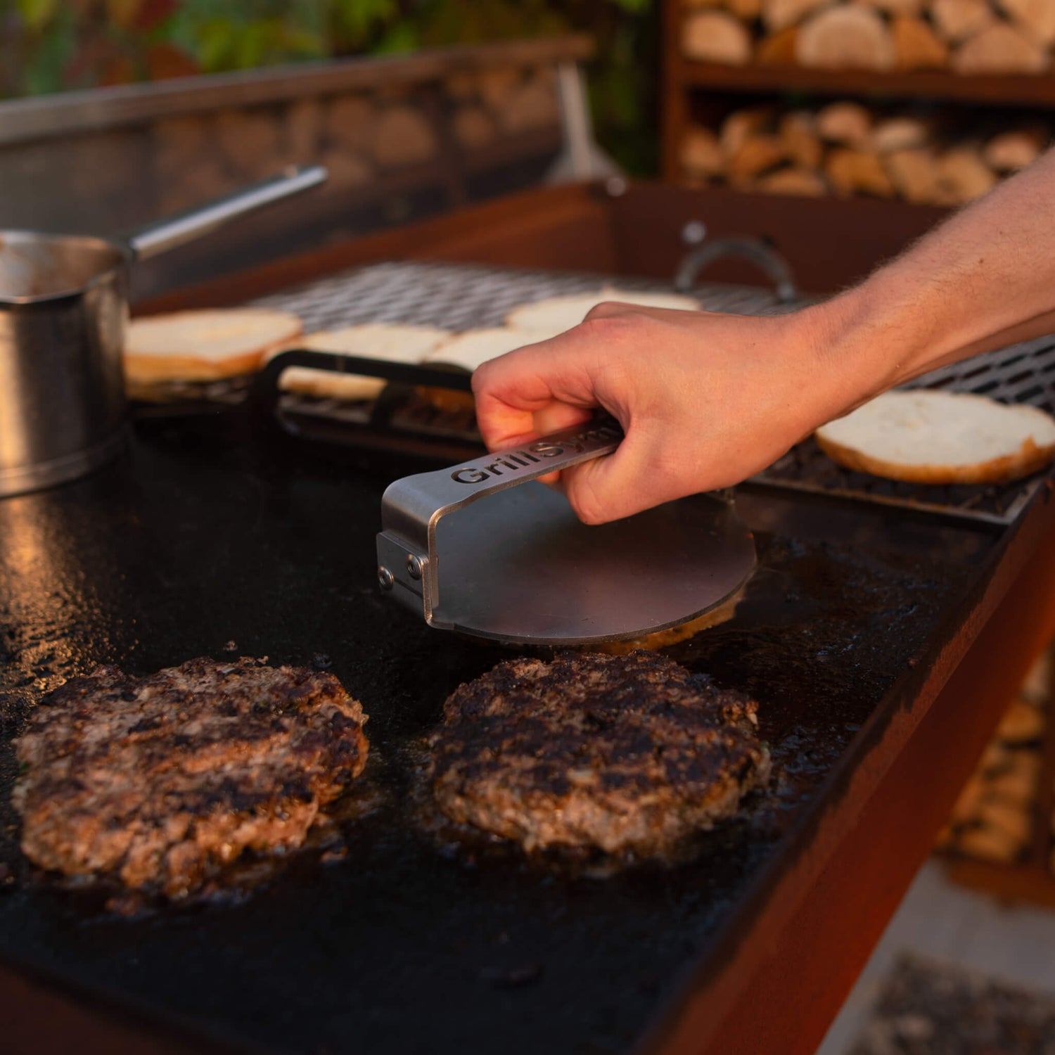 Smashed Burger Press Rostfritt stål ONE SIZE
