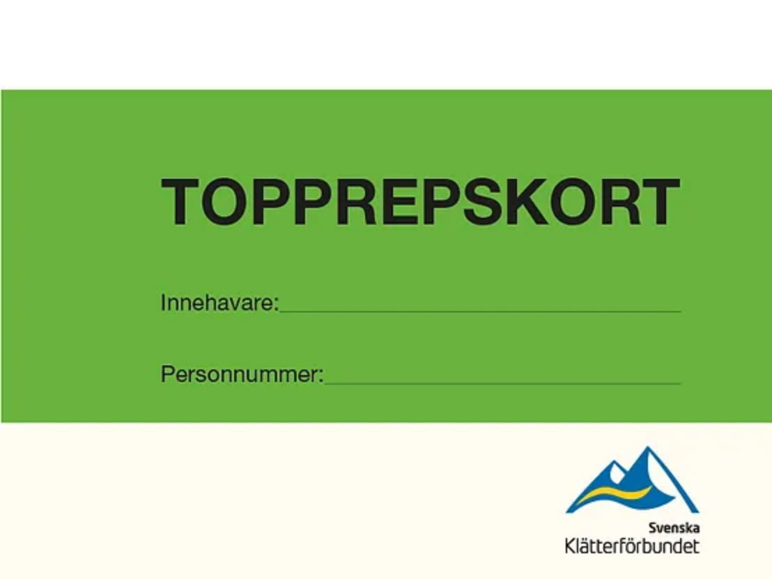 Grönt Kort för Klättring 1 ST