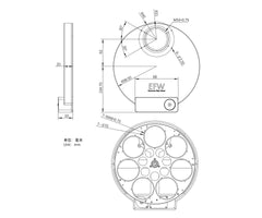 Motoriserat filterhjul för 2" filter 5 ST FILTERPOSITIONER